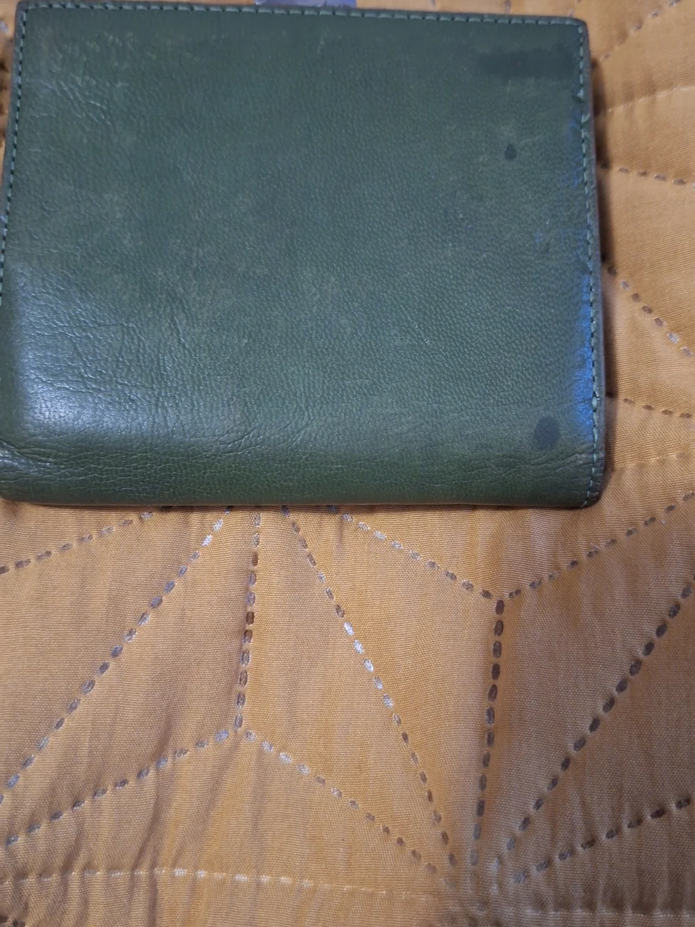 Michael Kors Olive Green Leather Wallet